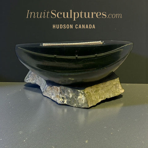 10" Working Qulliq (Seal Oil Stove) by Dale Ford *Hot Stuff*