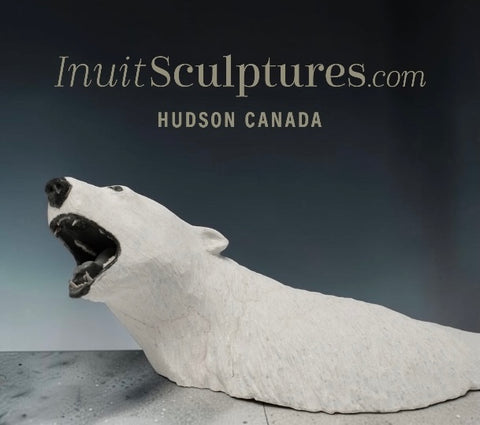 CURATOR'S CHOICE Rare Open Mouth Polar Bear Head by Paul Malliki  *Pearly Whites*