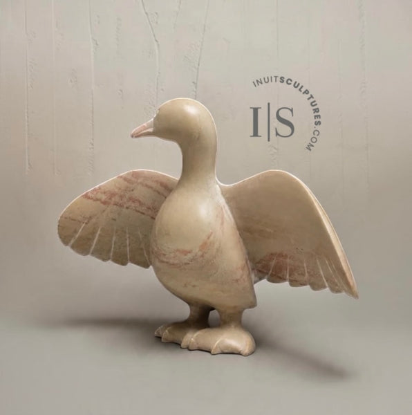 9" Dancing Goose by Pudlalik Shaa *Stars and Stripes*