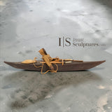 VINTAGE 22" Kayak and Hunter by Samwillie Niviaxie RCA