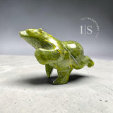 19" Rare chef-d'œuvre « Running Bear » par le regretté maître sculpteur Nuna Parr, « Running Back »