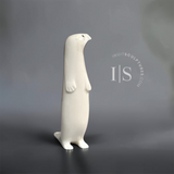 VINTAGE Rare 3" Ivory Standing Otter by M. Tiulana
