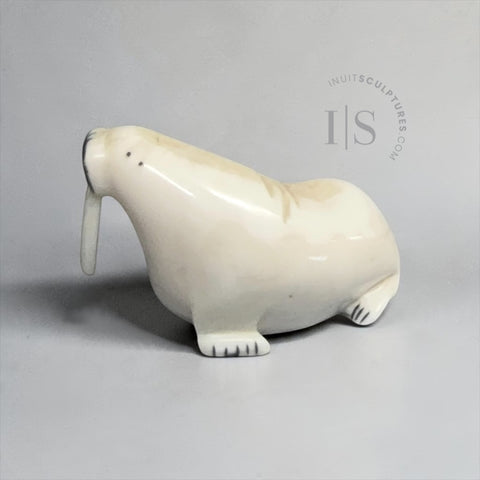 VINTAGE 3" Walrus by Matthew Tiulana *Tusk, Tusk*