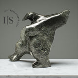 16" SIGNATURE Dancing Bear by Elite Carver Nuna Parr *Look Way Up*