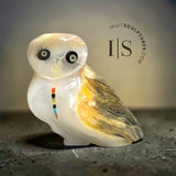 2" Zuni Fetish Scary Owl by Master Carver Jeff Shetima *Who?*