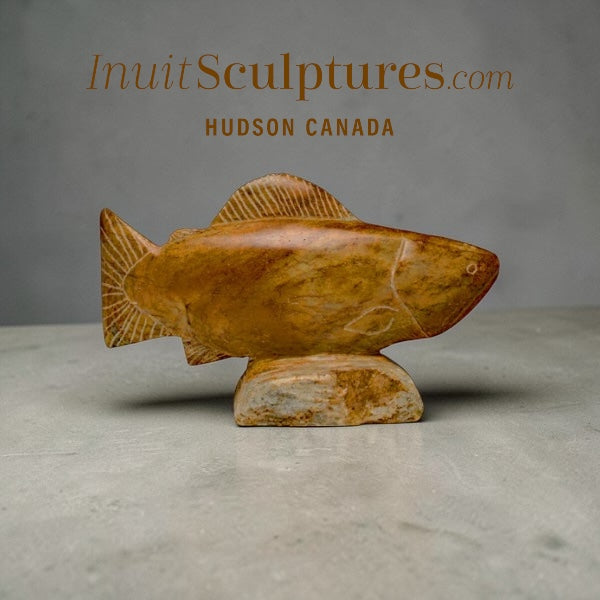 4" Alaskan Salmon Fish by Keith Willis *Gold Finger*