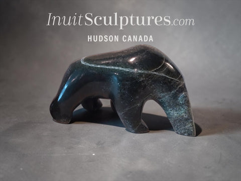 6” Walking Bear by Tony Oqutaq *Keep Your Head Down*