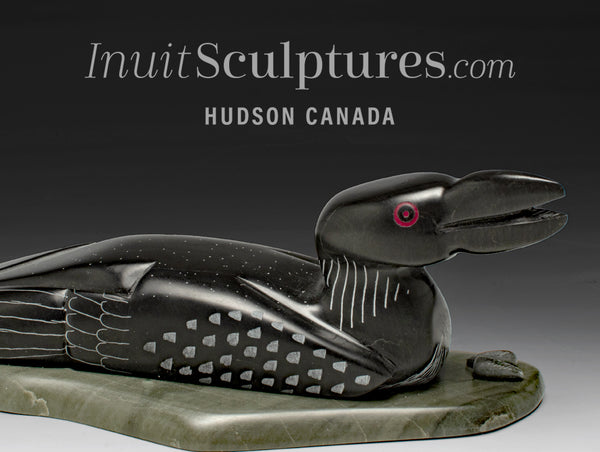 9" Loon Protecting Her Nest by Isaac Amitook *Mother's Day*