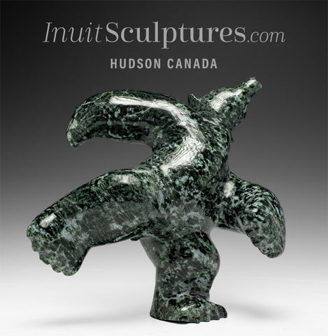 9" Dancing Bear by Mathewsie Kingwatsiaq