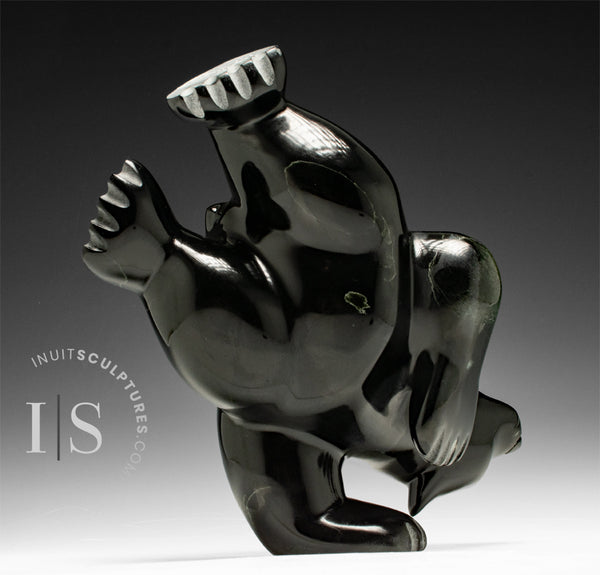 CURATOR'S CHOICE  BOLD 12" Two-Way Dancing Bear by Ottokie Samayualie