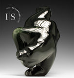CURATOR'S CHOICE  BOLD 12" Two-Way Dancing Bear by Ottokie Samayualie
