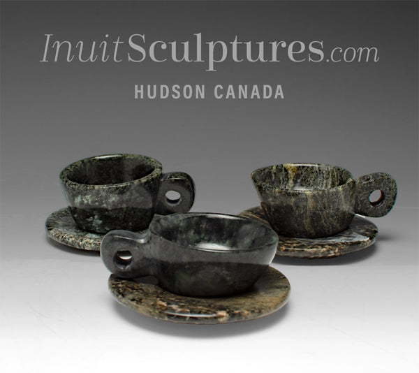 RESERVED** 6" Set of Tea Cups by Tapaunagi Qatsiya *Welcome, Neighbour*