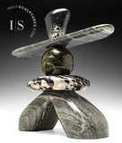 17" SIGNATURE Inukshuk by Paul Bruneau *Shale*