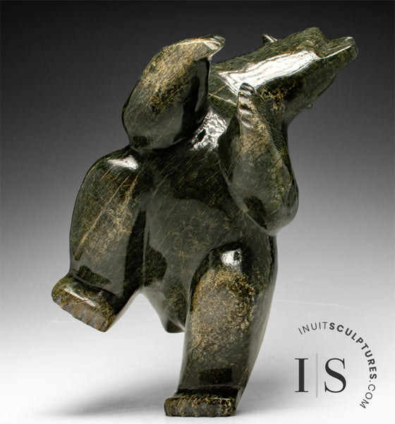 BIG HEARTED 12" Dancing Bear by Isaaci Petaulassie *Fly Ball*