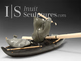 12" Inuk in his Kayak by Jimmy Iqaluq *Solo*