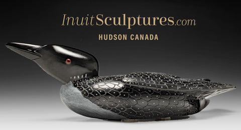 20" SIGNATURE Loon by Jimmy Iqaluq *Swimmer*