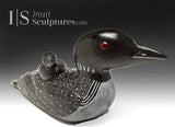 13" SIGNATURE Loon & Chick by Jimmy Iqaluq *Second Mate*