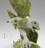 14" SIGNATURE Eagle & Fish by Pits Qimirpik *Laser Precision*