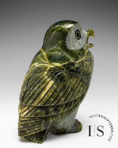 7" SIGNATURE Owl by Pits Qimirpik *New Years*