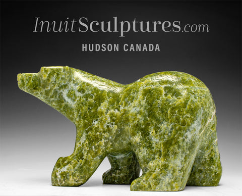 12" Walking Bear by Samayualie Akesuk