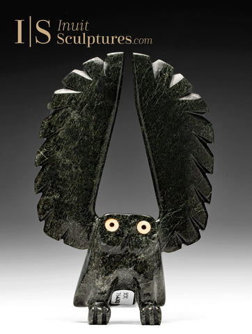 8" SIGNATURE Owl by Sam Qiatsuk *Blackberry*