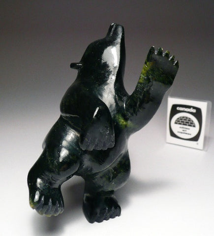 4" Dancing Bear by Mosesee Pootoogook