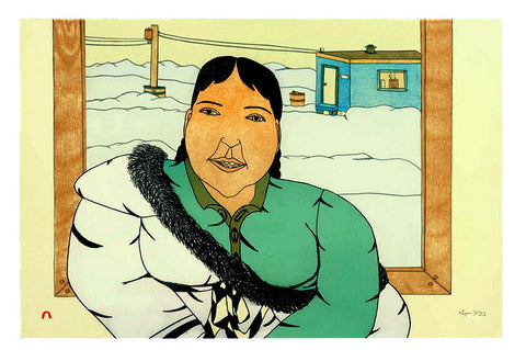 2005 A FRIEND VISITS by Annie Pootoogook