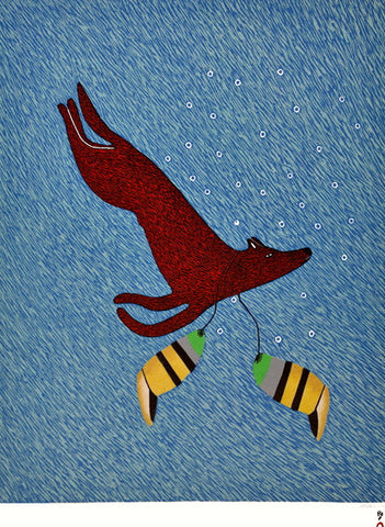 2015 DOG WITH KAMIKS by Ningeokuluk Teevee