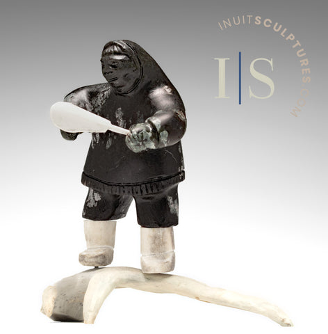 8"  Inuk Man by Louie Uttaq Gjoa Haven *Steadfast*