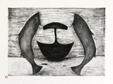 2000 FISH AND ULU by Napachie Pootoogook
