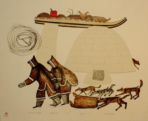 1984 FOOD FOR THE DOGS by Oshoochiak Pudlat