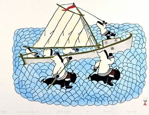 1986 HUNTERS PURSUE DRIFTING BOAT by Mary Pudlat