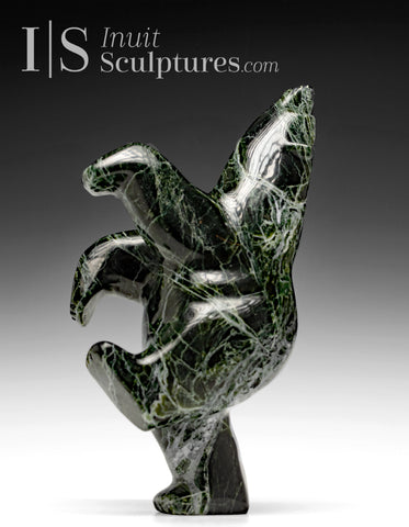 10" Dancing Bear by Allan Sheutiapik *Emerald Gem*