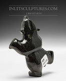 4" Joyful Dark Dancing Bear by Johnny Papigatook