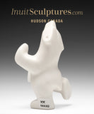 6" White Dancing Bear by Adamie Mathewsie *Snowball*