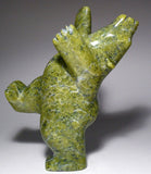 6.5" Apple Green Dancing Bear by Moe Petooloosie