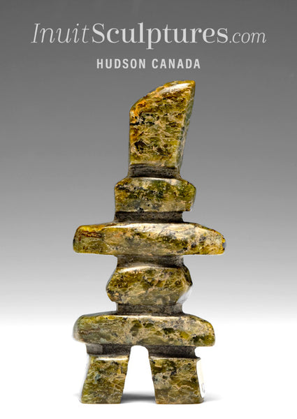 3" Inukshuk by Salomonie Shaa *Caramel Candy*