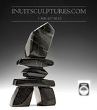 6" Black Inukshuk by Jordan Kelly