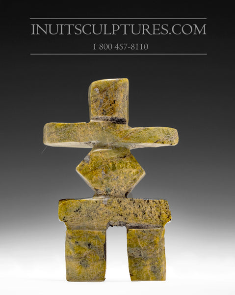 4.5" Inukshuk by Oqittuq Shaa  *Modern Gold*