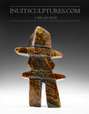 5.5" Brown Inukshuk by Samonie Shaa