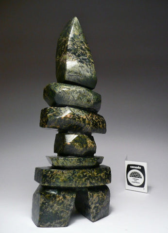 9.5" Inukshuk by Akavak Mangitak