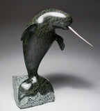 8" Dancing Narwhal by Suati Qimirpik