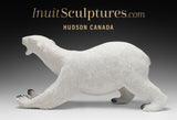 15" Rare Open Mouth Polar Bear by Paul Malliki  *Rory* CURATOR'S CHOICE