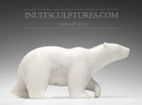 16" Striking Marble Walking Bear by Tuk Nuna