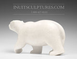 16" Striking Marble Walking Bear by Tuk Nuna